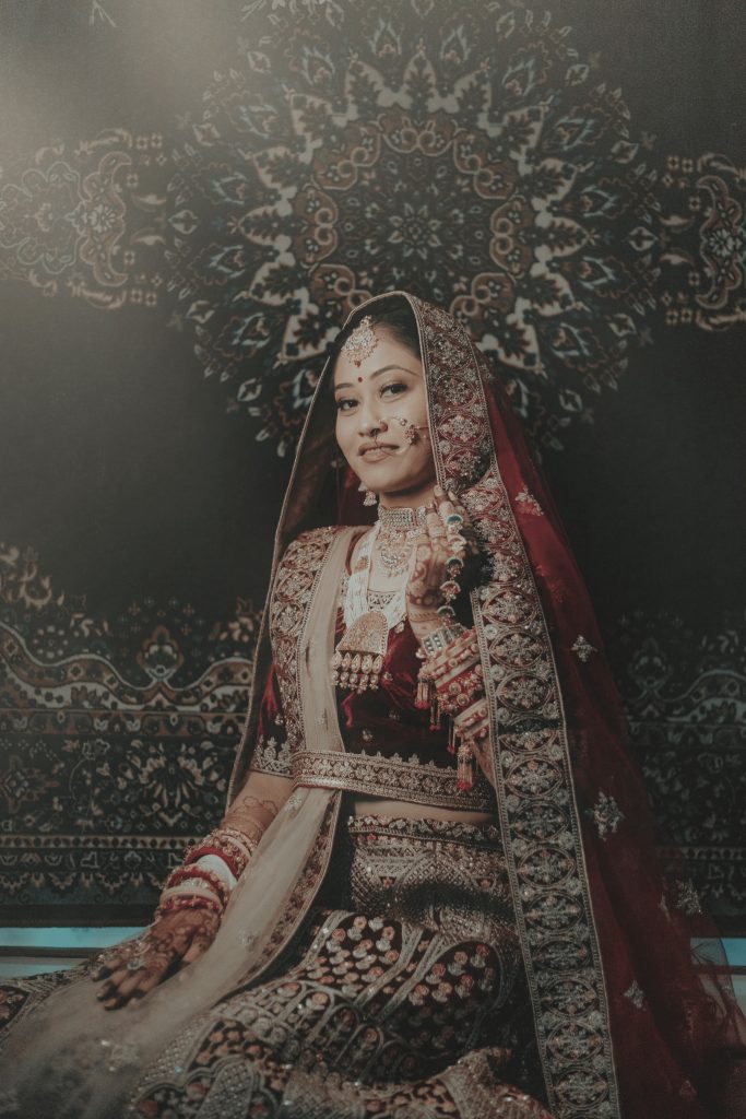 Bridal Photoshoot | Indian Wedding Photography Bride Poses, Saree, Mehndi, Outfits | by Shubhlaxmi Films.